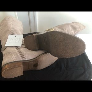 Franco Sarto suede over the knee boots (wide calf)